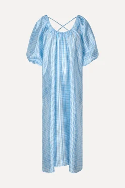 STINE GOYA SGTeresa Dress - Blue Check BlueCheck Flash Sale