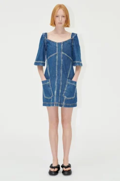 STINE GOYA SGYvonne Denim Dress - Trompe L'oeil TrompeL'oeil Online