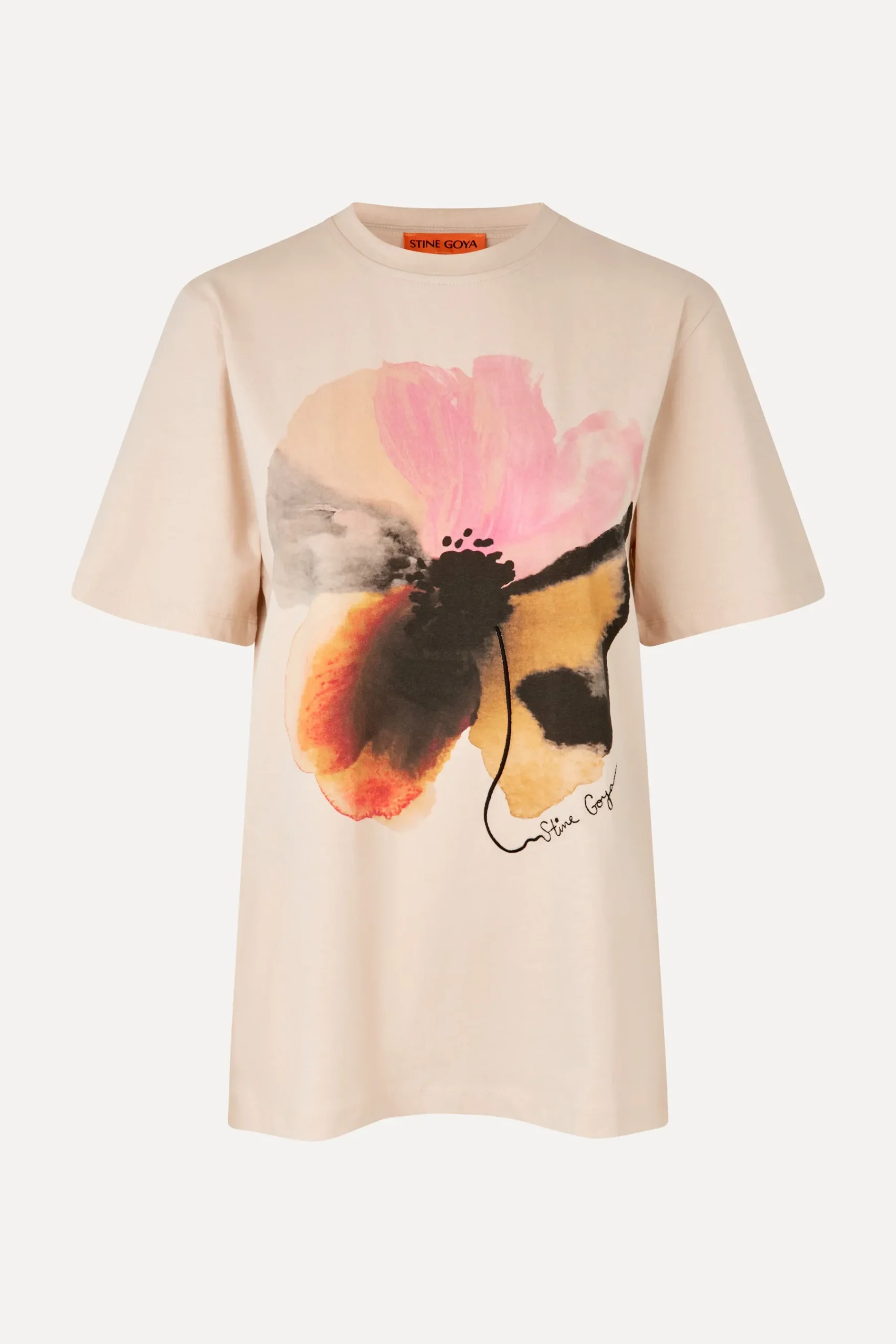 STINE GOYA Short Sleeve T-shirt - Pastel Petals shirt-PastelPetals Discount