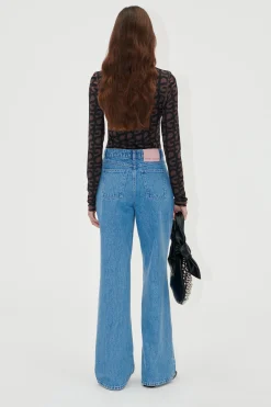 STINE GOYA Straight Leg Long Pants - Denim Blue DenimBlue Cheap