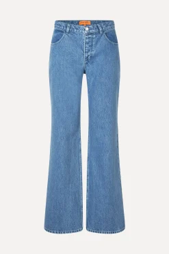 STINE GOYA Straight Leg Long Pants - Denim Blue DenimBlue Cheap