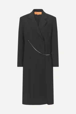 STINE GOYA Straight Long Sleeve Coat - Black Clearance