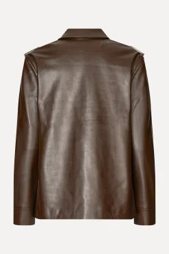 STINE GOYA Straight Sleeve Jacket - Chocolate New