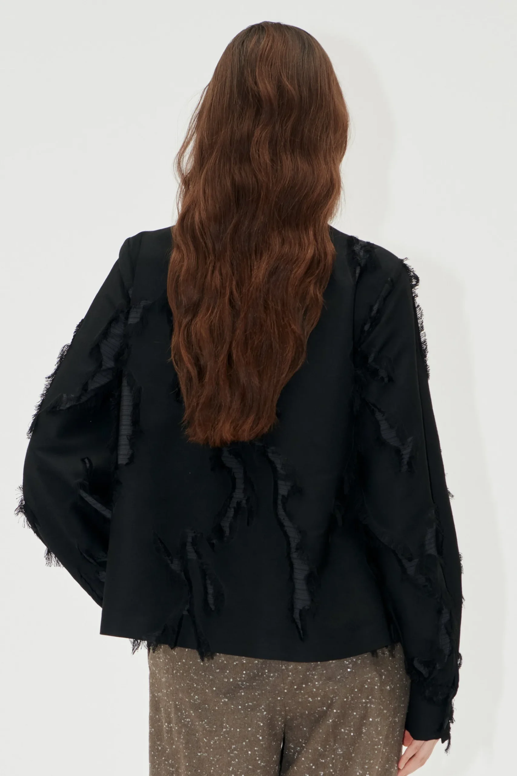 STINE GOYA V Neck Long Sleeve Top - Jet Black JetBlack Best Sale