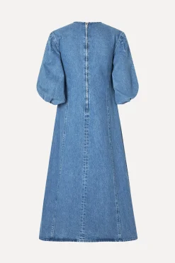 STINE GOYA Volume Sleeves Midi Dress - Denim Blue DenimBlue Flash Sale