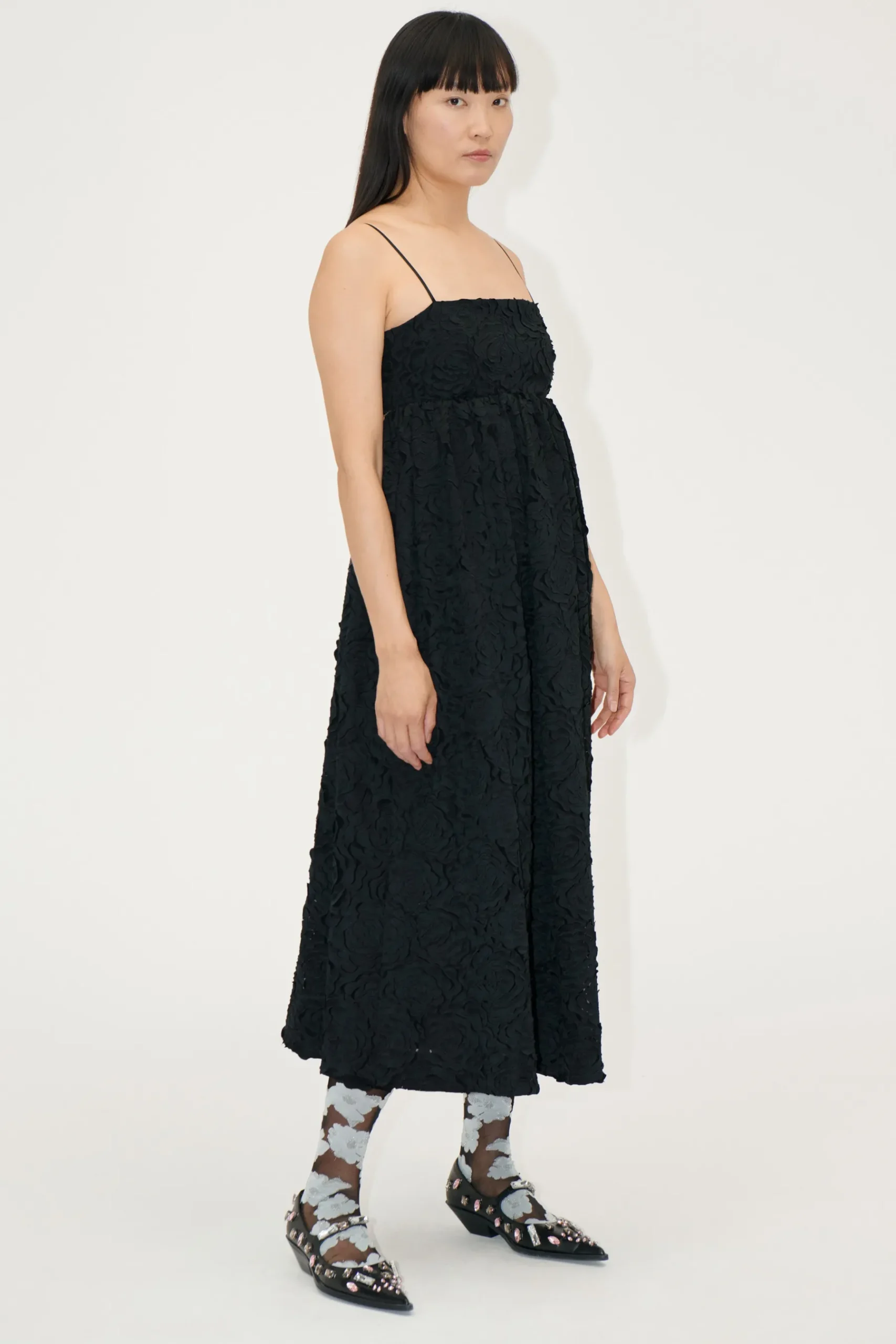 STINE GOYA Voluminous Midi Dress - Black Online
