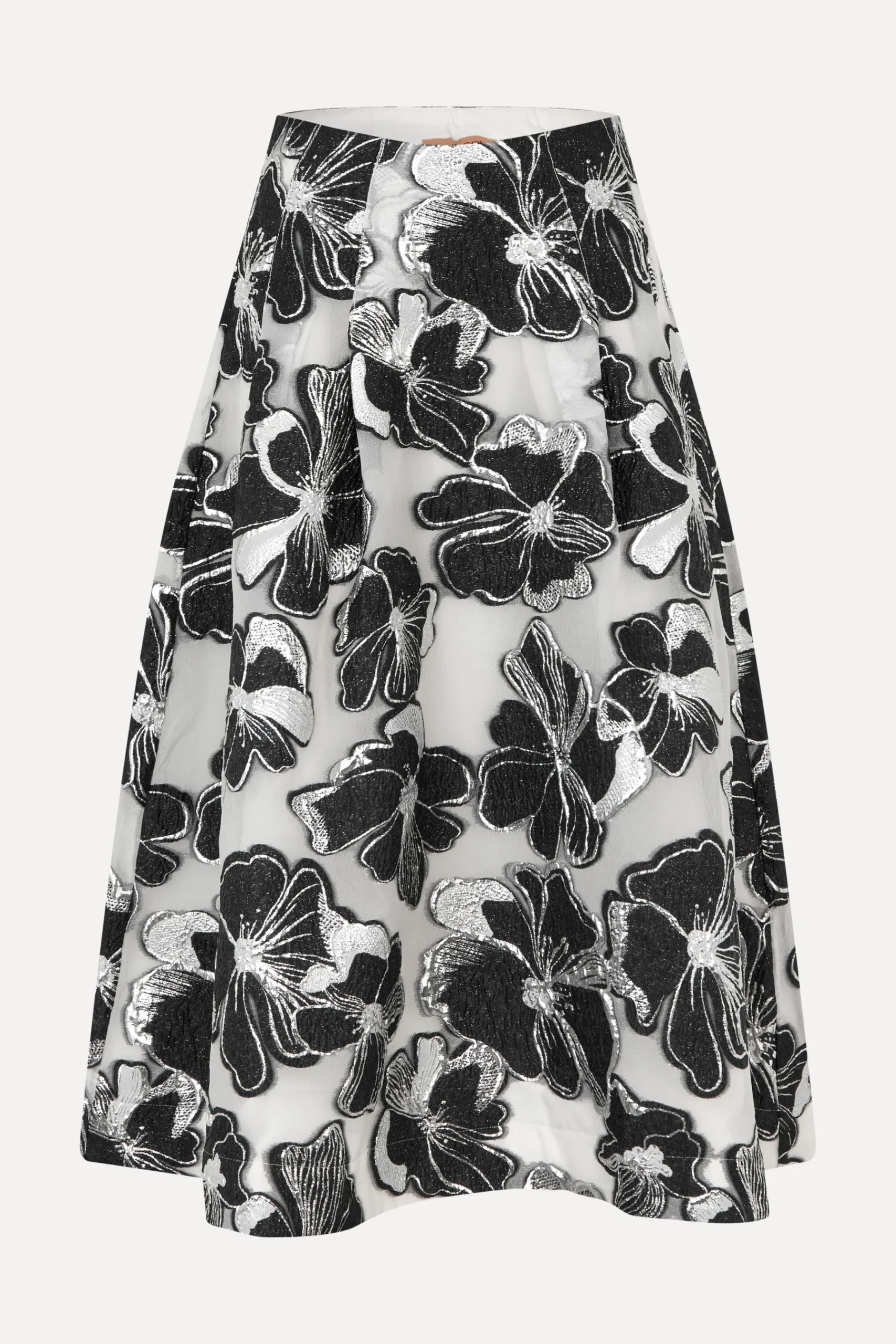 STINE GOYA Voluminous Midi Skirt - Anemone Jacquard AnemoneJacquard Fashion