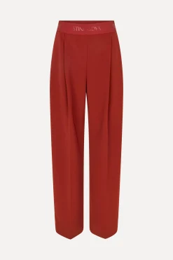 STINE GOYA Wide Leg Long Pants - Bordeaux New