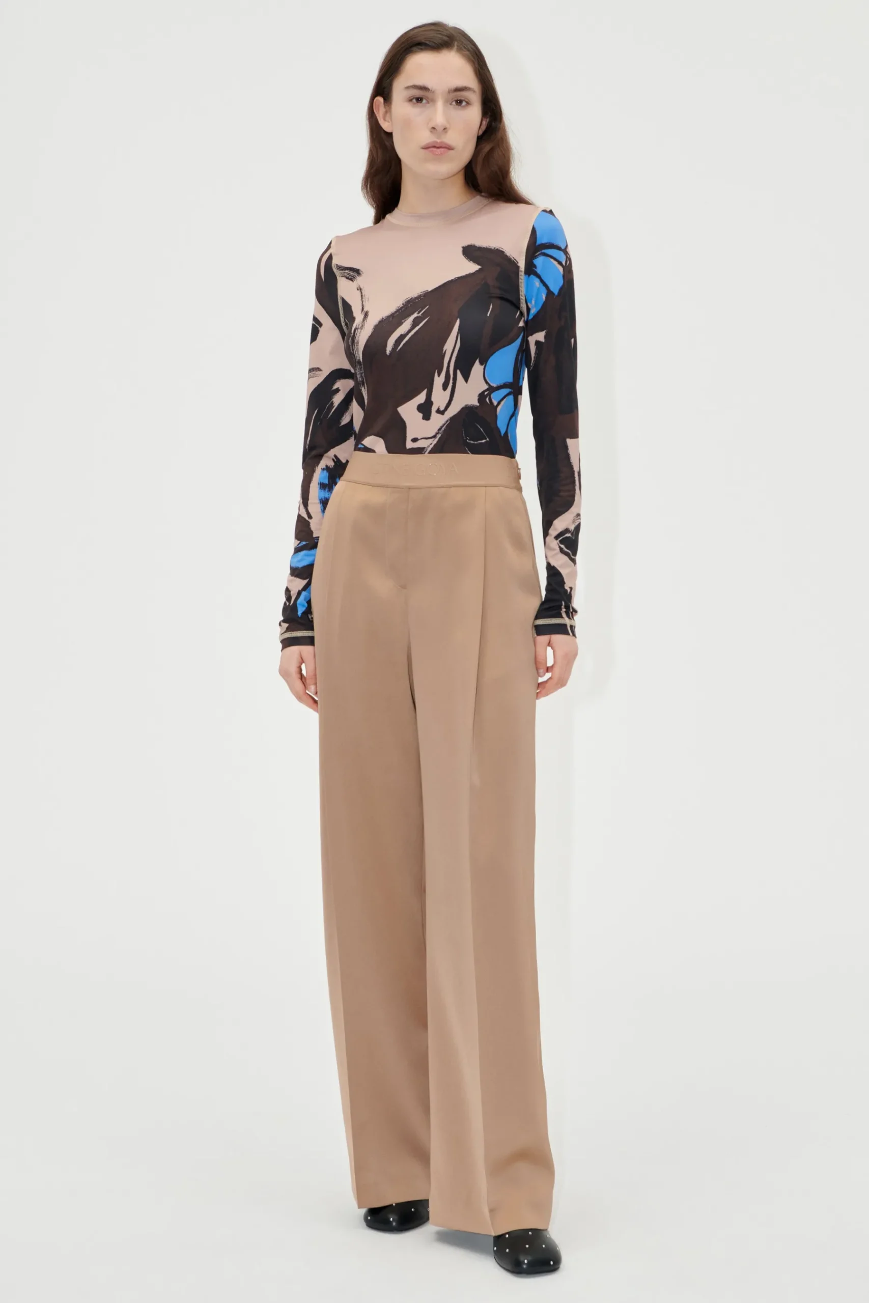 STINE GOYA Wide Leg Long Pants - Tiger's Eye Tiger'sEye Store