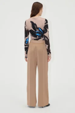 STINE GOYA Wide Leg Long Pants - Tiger's Eye Tiger'sEye Store